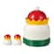 Glitzhome® Dolomite Christmas Nutcracker Cookie Jar Set